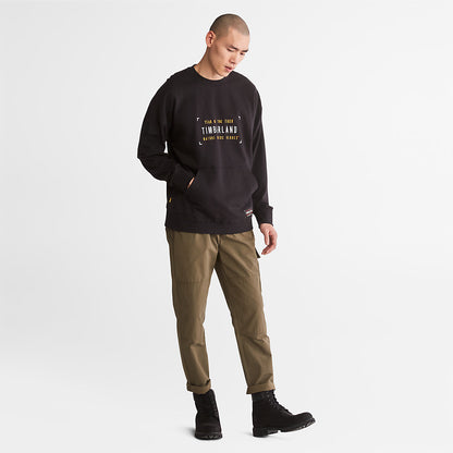 Timberland Mens Year of the Tiger Sweatshirt for Men in Black