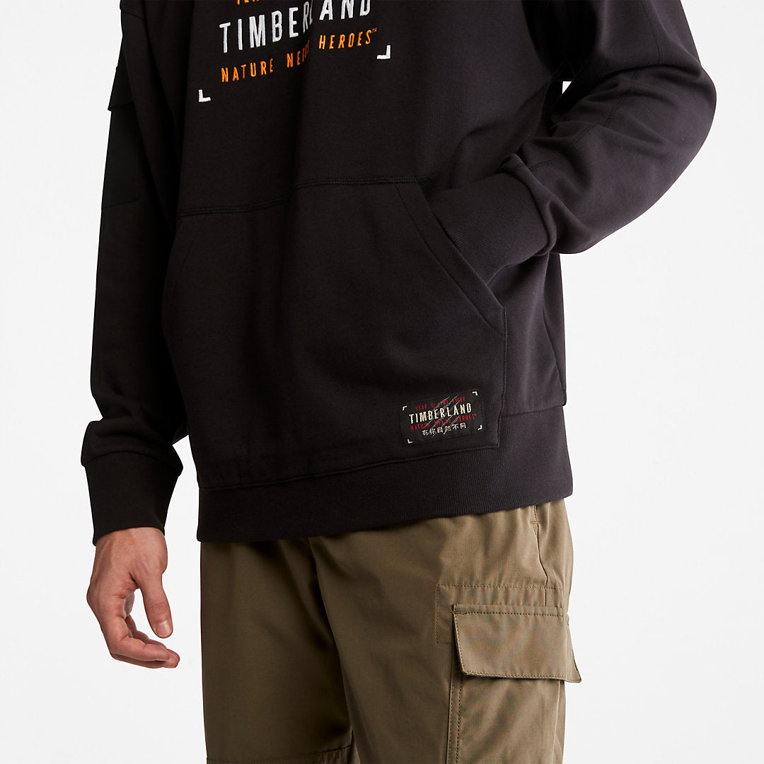 Timberland Mens Year of the Tiger Sweatshirt for Men in Black