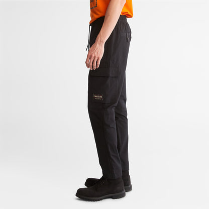 Timberland Mens Water-Repellent Cargo Trousers for Men in Black