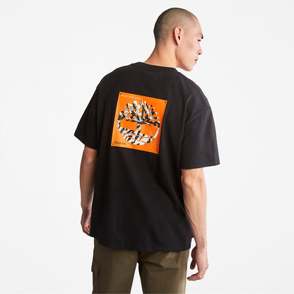 Timberland Mens Year of the Tiger T-Shirt for Men in Black