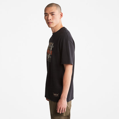 Timberland Mens Year of the Tiger T-Shirt for Men in Black