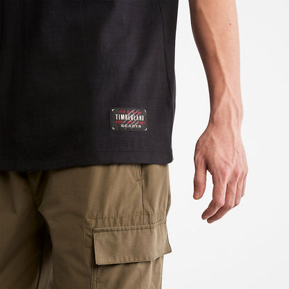 Timberland Mens Year of the Tiger T-Shirt for Men in Black