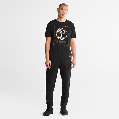 Timberland Mens Year of the Tiger T-Shirt for Men in Black