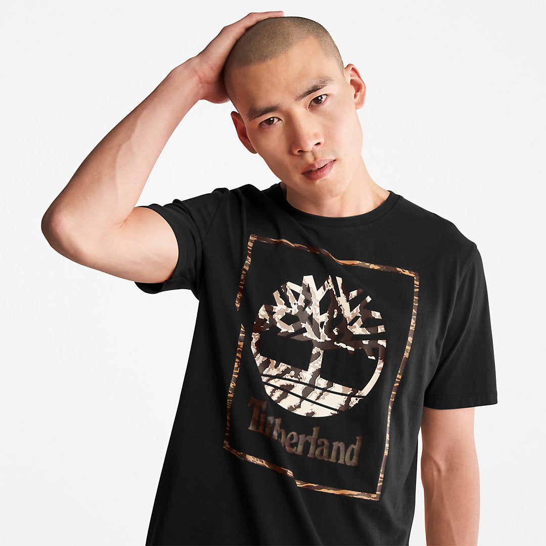 Timberland Mens Year of the Tiger T-Shirt for Men in Black