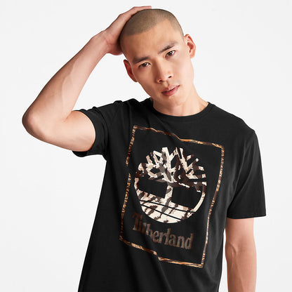 Timberland Mens Year of the Tiger T-Shirt for Men in Black