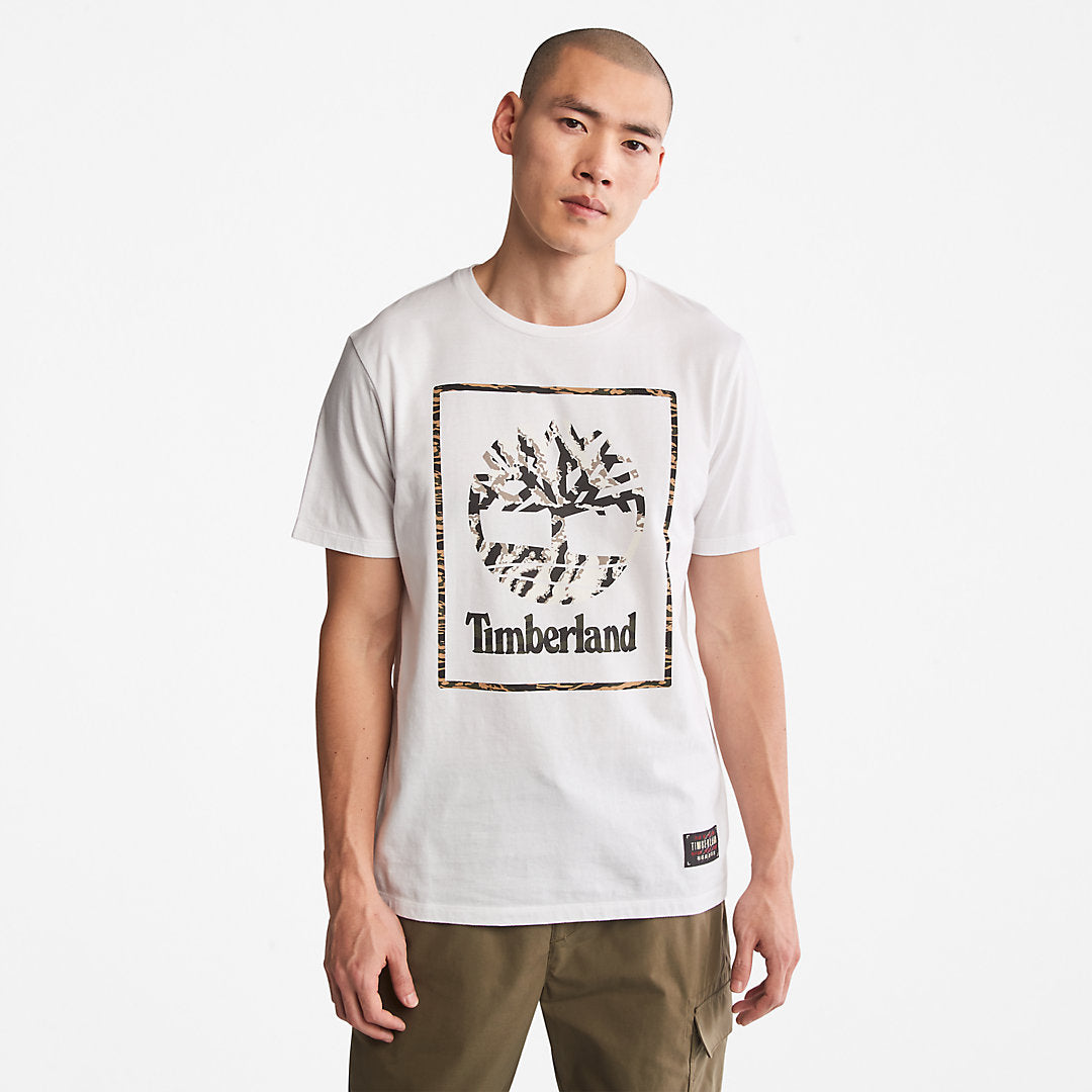 Timberland Mens Year of the Tiger T-Shirt for Men in White