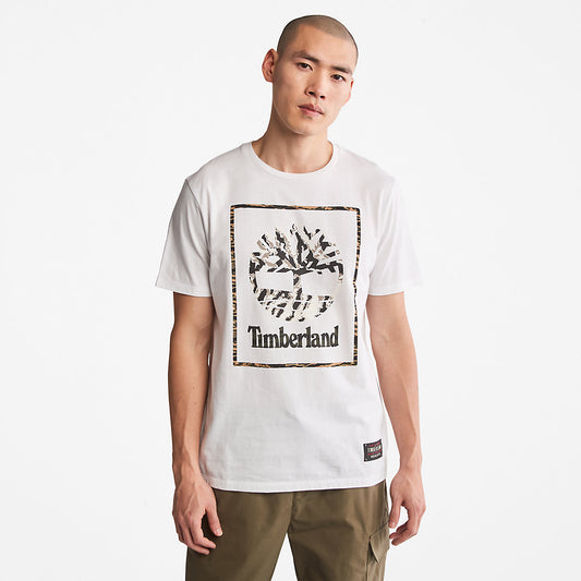 Timberland Mens Year of the Tiger T-Shirt for Men in White