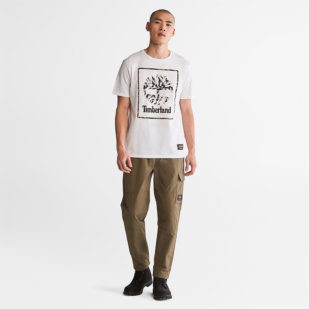 Timberland Mens Year of the Tiger T-Shirt for Men in White