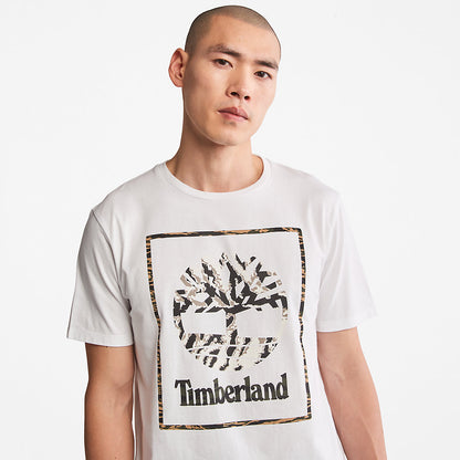 Timberland Mens Year of the Tiger T-Shirt for Men in White