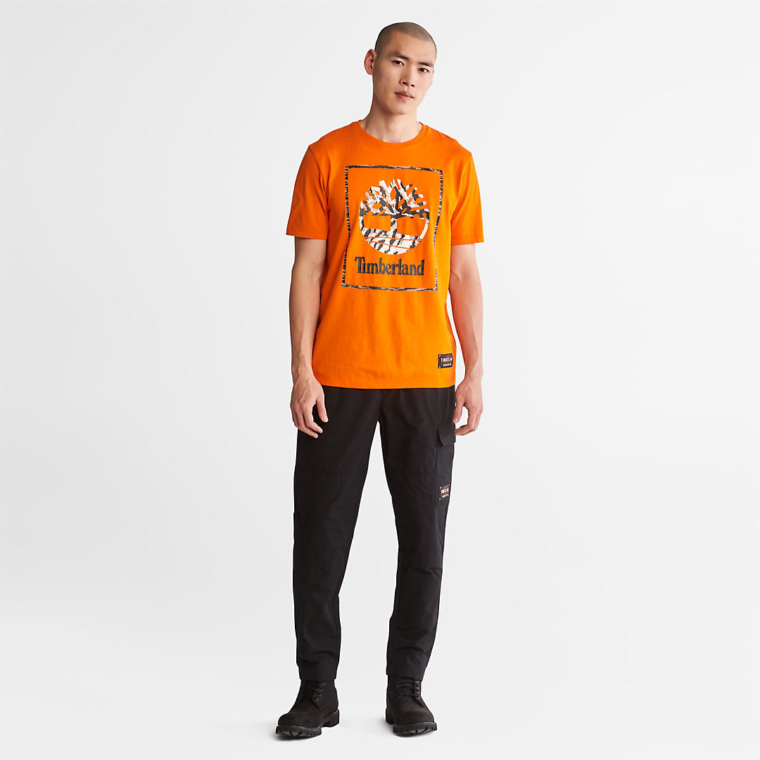 Timberland Mens Year of the Tiger T-Shirt for Men in Orange