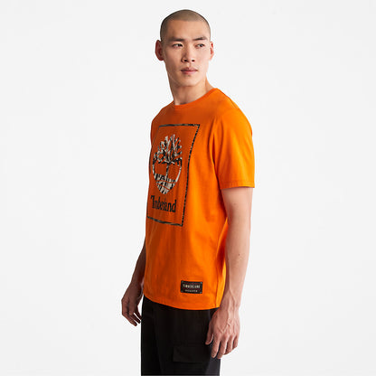 Timberland Mens Year of the Tiger T-Shirt for Men in Orange
