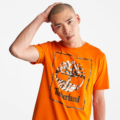Timberland Mens Year of the Tiger T-Shirt for Men in Orange