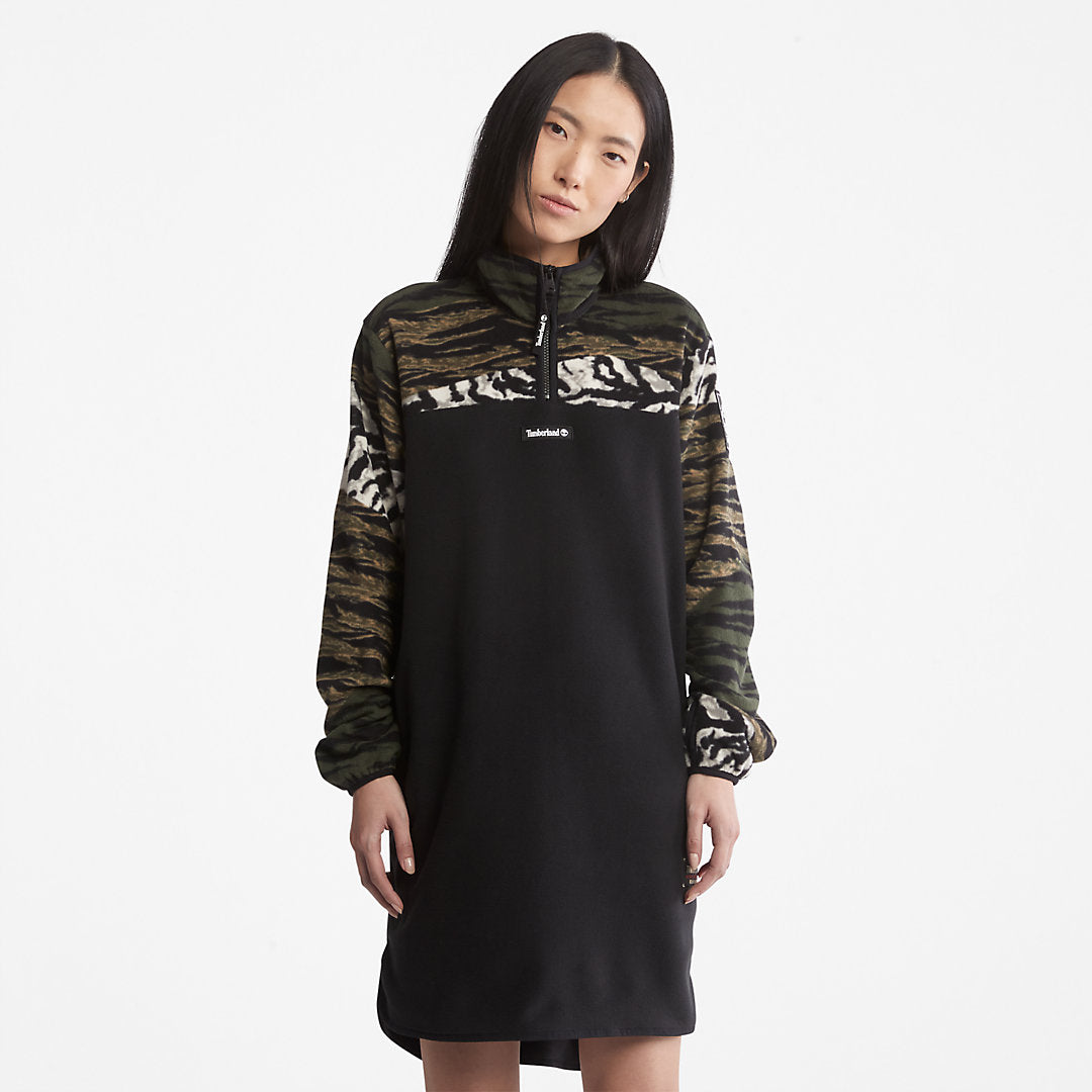 Timberland Womens Chinese New Year Fleece Dress for Women in Black