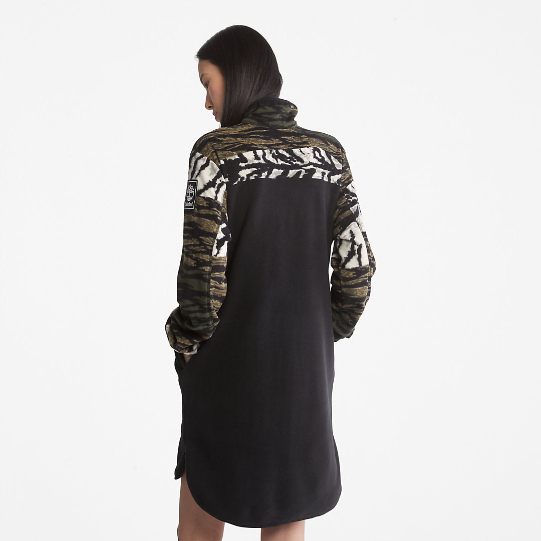 Timberland Womens Chinese New Year Fleece Dress for Women in Black
