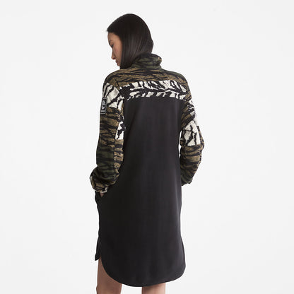 Timberland Womens Chinese New Year Fleece Dress for Women in Black