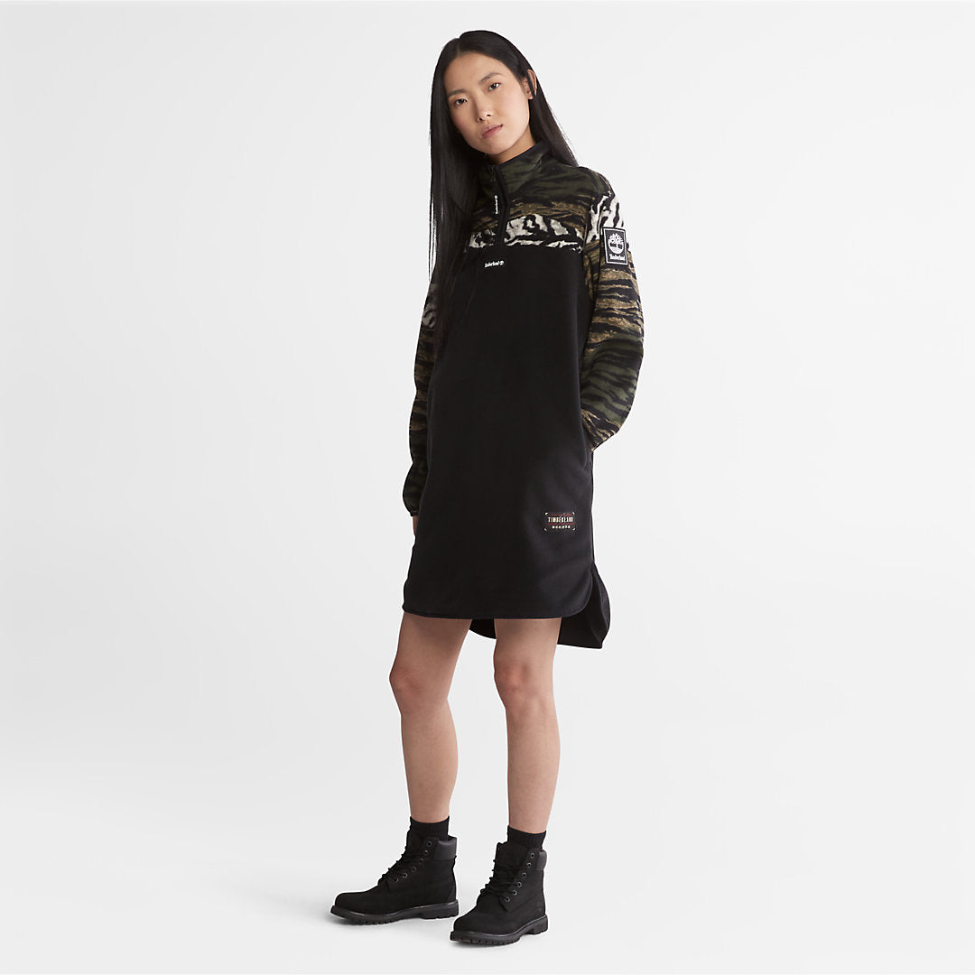 Timberland Womens Chinese New Year Fleece Dress for Women in Black