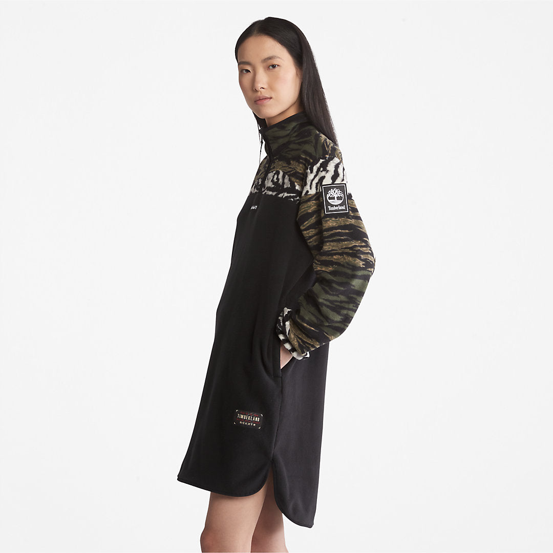 Timberland Womens Chinese New Year Fleece Dress for Women in Black