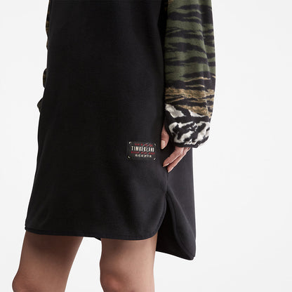 Timberland Womens Chinese New Year Fleece Dress for Women in Black