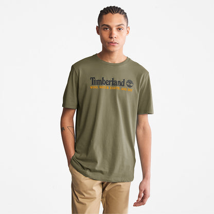 Timberland Mens Wind, Water, Earth and Sky™ T-Shirt for Men in Dark Green