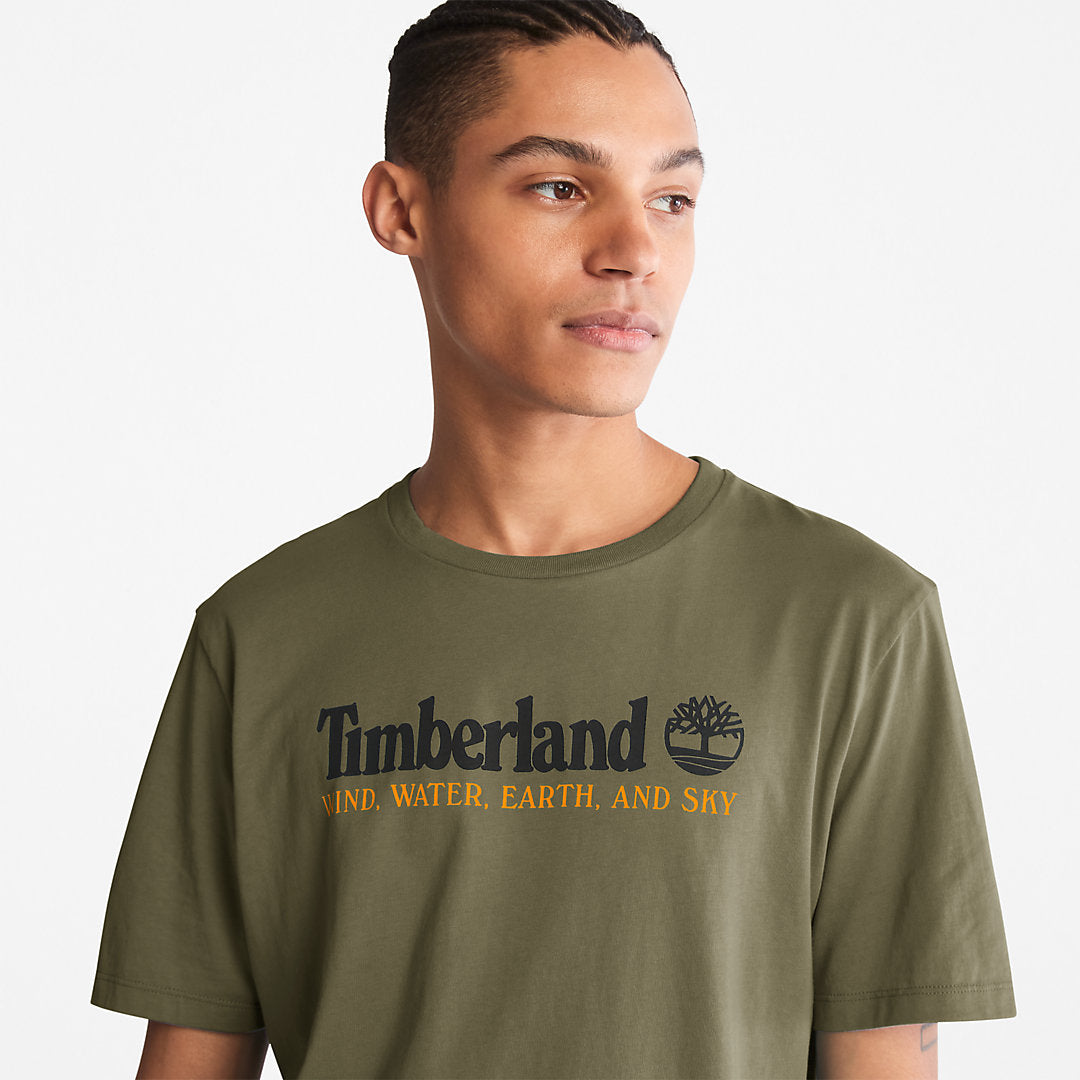 Timberland Mens Wind, Water, Earth and Sky™ T-Shirt for Men in Dark Green
