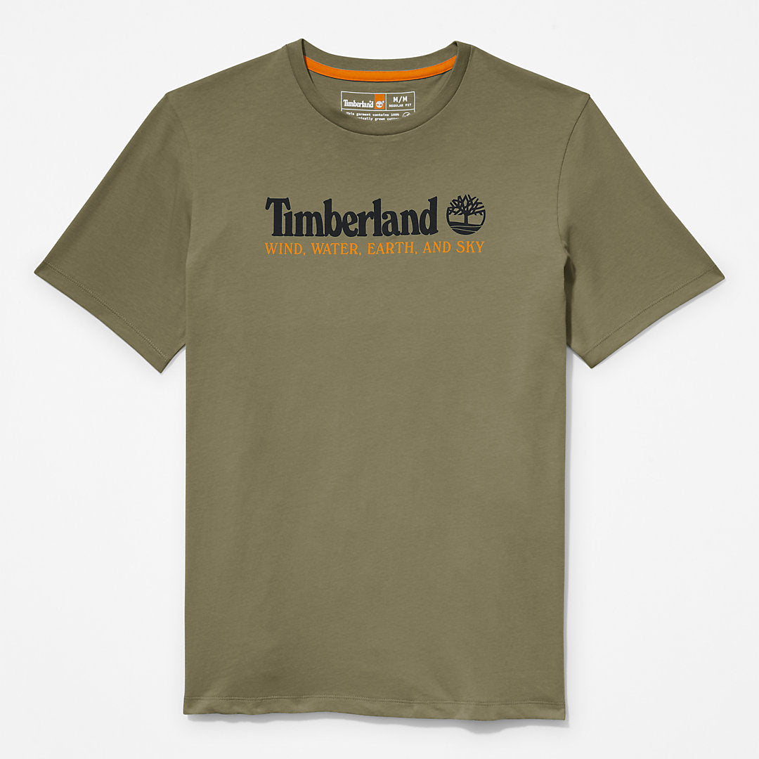 Timberland Mens Wind, Water, Earth and Sky™ T-Shirt for Men in Dark Green