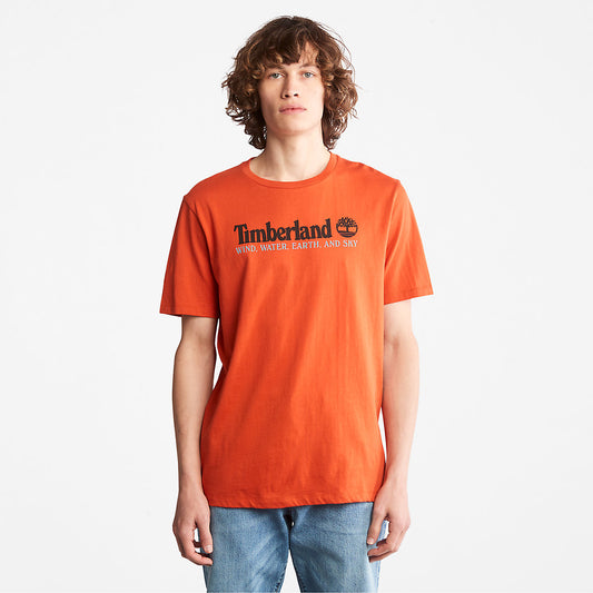 Timberland Mens Wind, Water, Earth and Sky™ T-Shirt for Men in Orange
