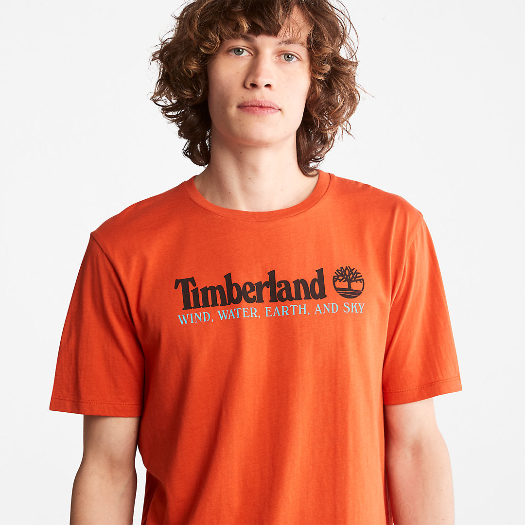 Timberland Mens Wind, Water, Earth and Sky™ T-Shirt for Men in Orange