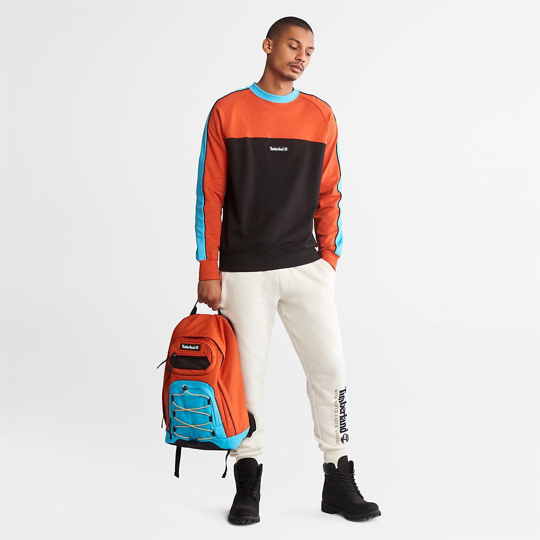 Timberland Mens Outdoor Archive Sweatshirt for Men in Orange