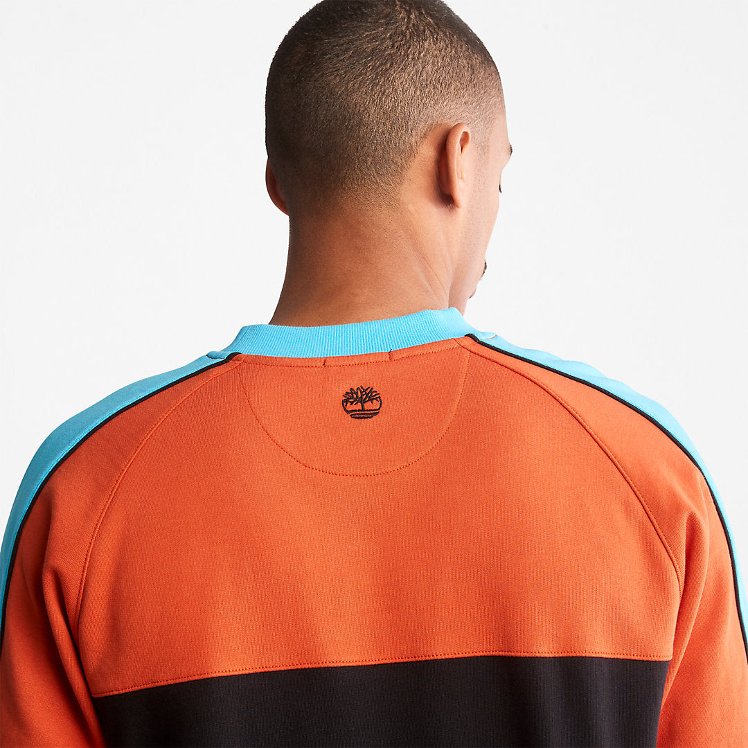 Timberland Mens Outdoor Archive Sweatshirt for Men in Orange