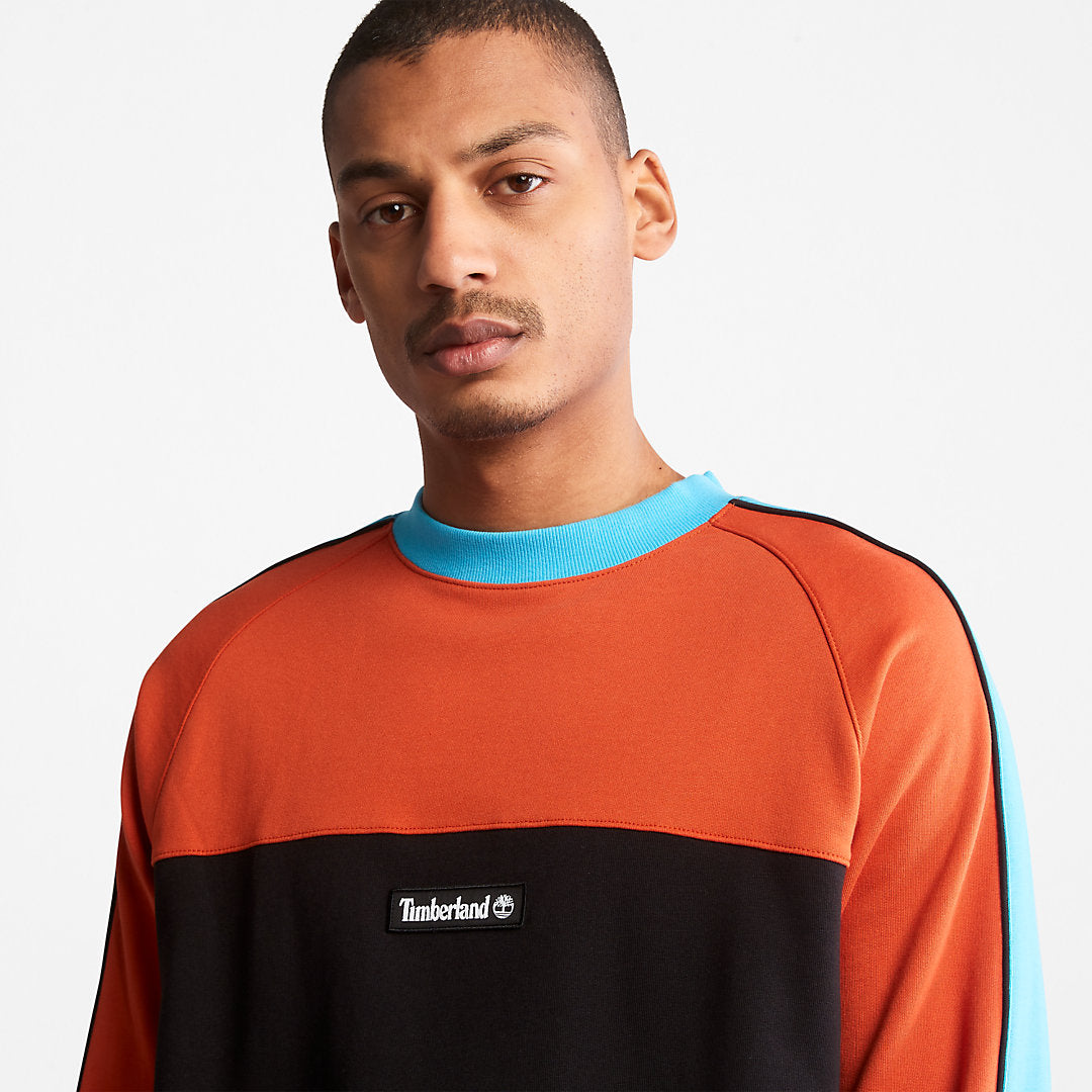 Timberland Mens Outdoor Archive Sweatshirt for Men in Orange