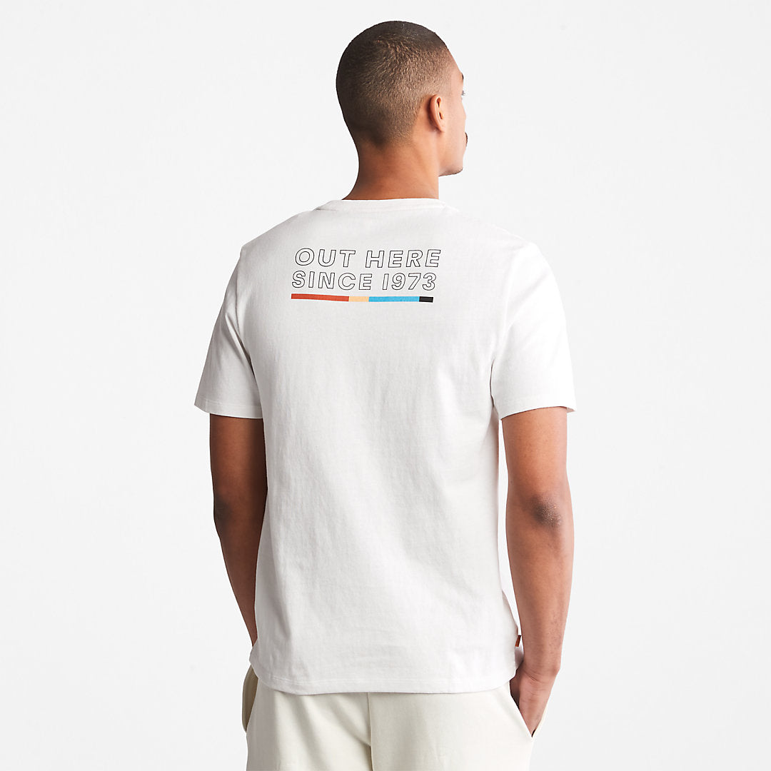 Timberland Mens Outdoor Archive T-Shirt for Men in White