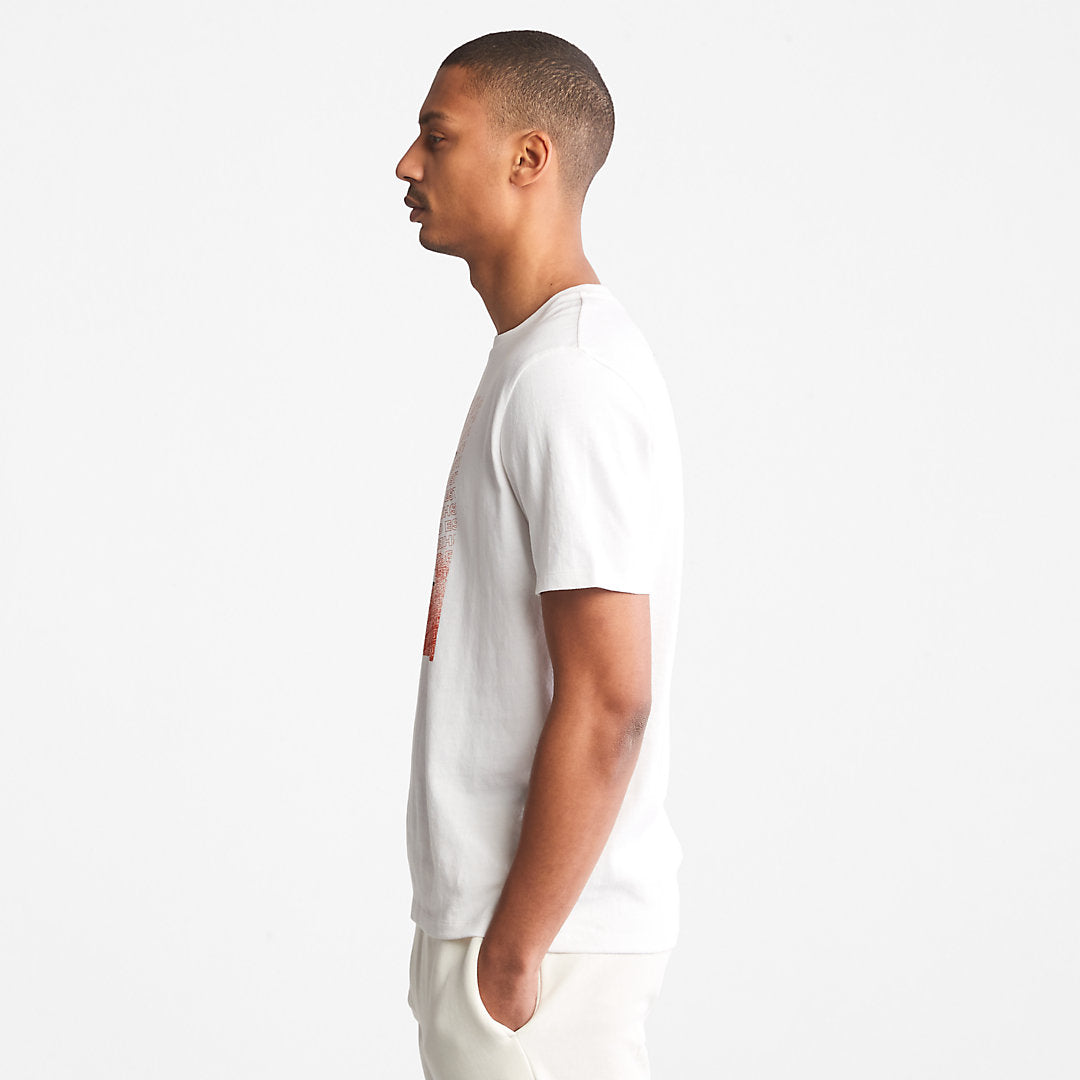 Timberland Mens Outdoor Archive T-Shirt for Men in White