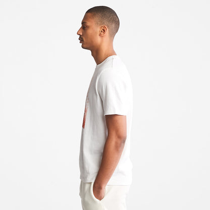 Timberland Mens Outdoor Archive T-Shirt for Men in White
