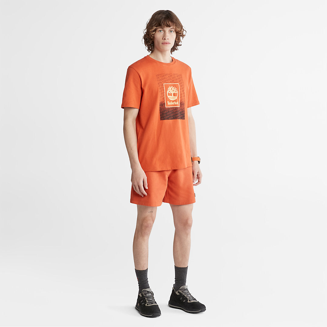 Timberland Mens Outdoor Archive T-Shirt for Men in Orange