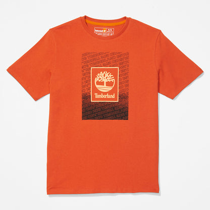Timberland Mens Outdoor Archive T-Shirt for Men in Orange