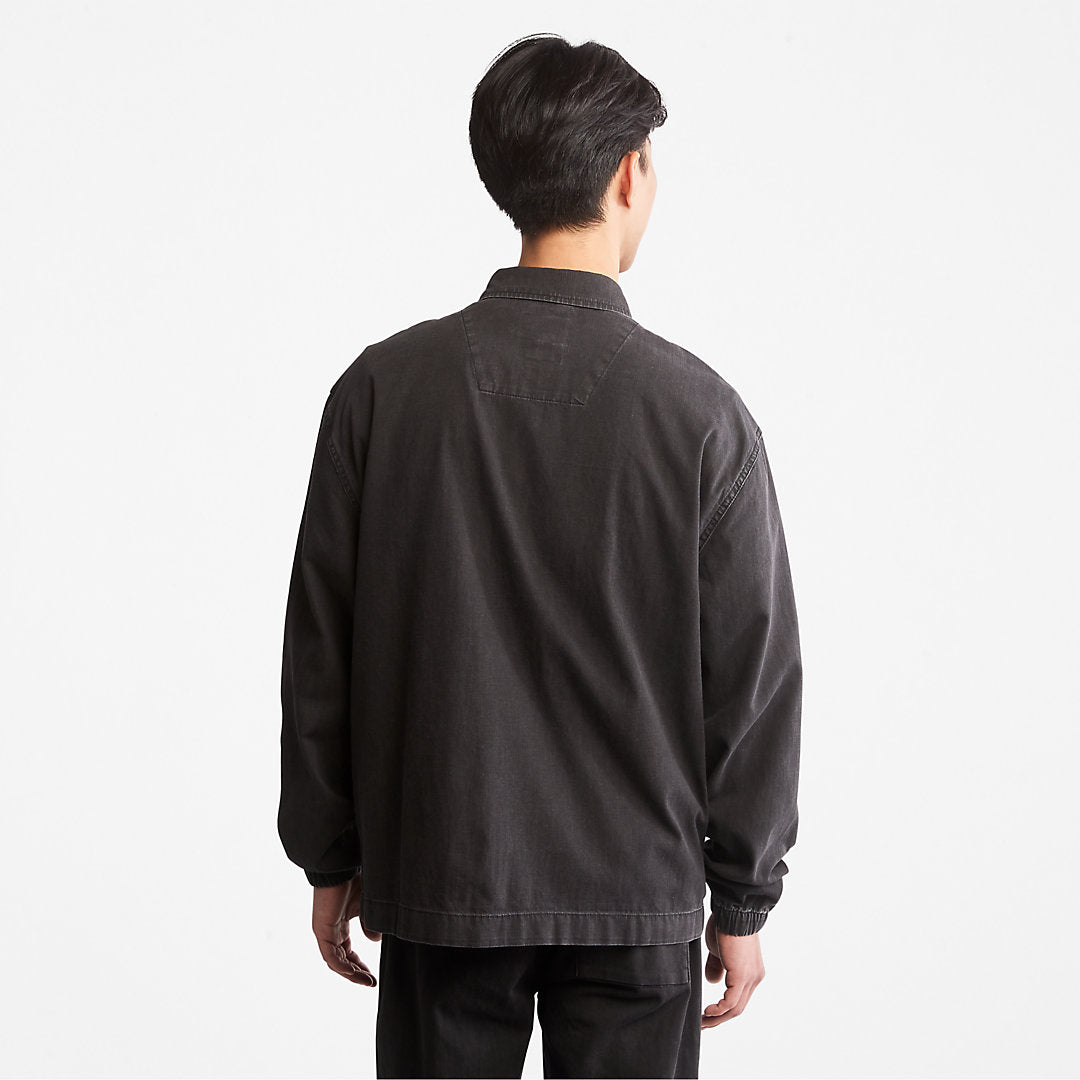 Timberland Mens Progressive Utility Light Denim Jacket for Men in Black