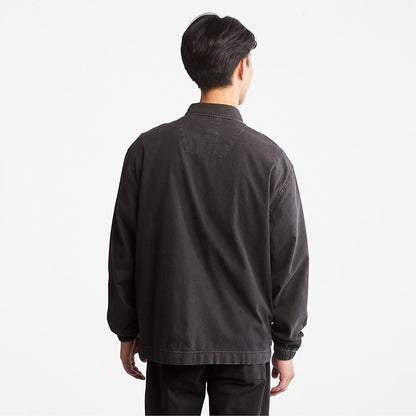 Timberland Mens Progressive Utility Light Denim Jacket for Men in Black