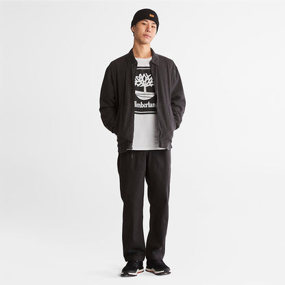 Timberland Mens Progressive Utility Light Denim Jacket for Men in Black
