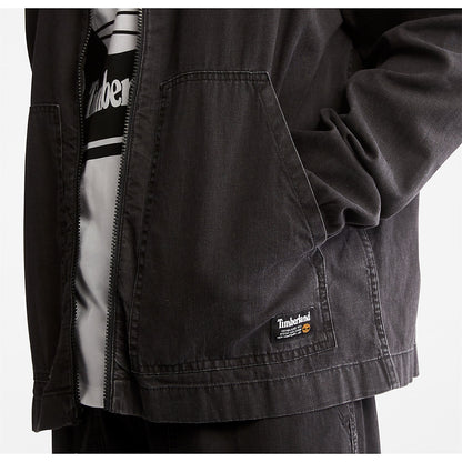 Timberland Mens Progressive Utility Light Denim Jacket for Men in Black