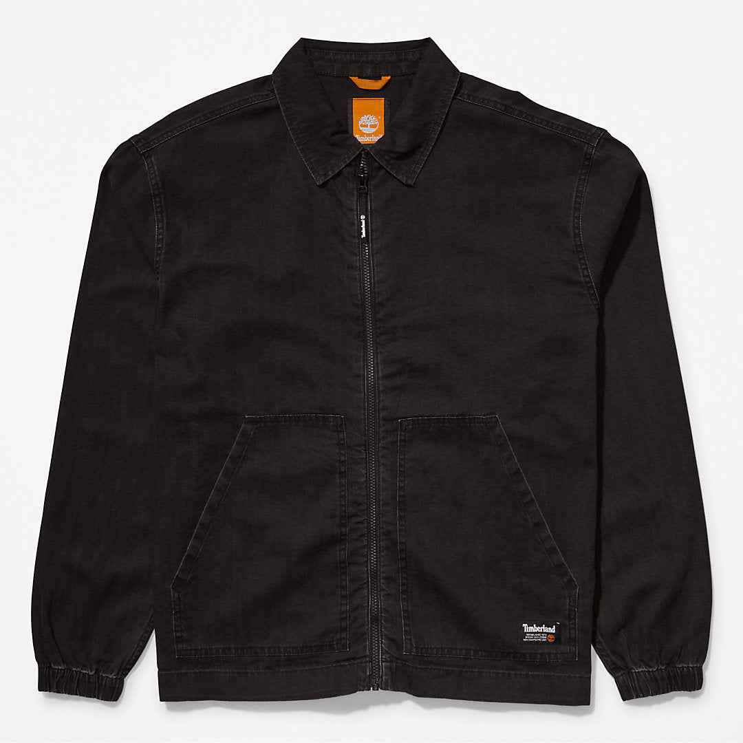 Timberland Mens Progressive Utility Light Denim Jacket for Men in Black