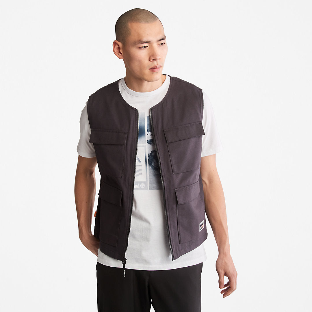 Timberland Mens Progressive Utility Multi-Pocket Gilet for Men in Black