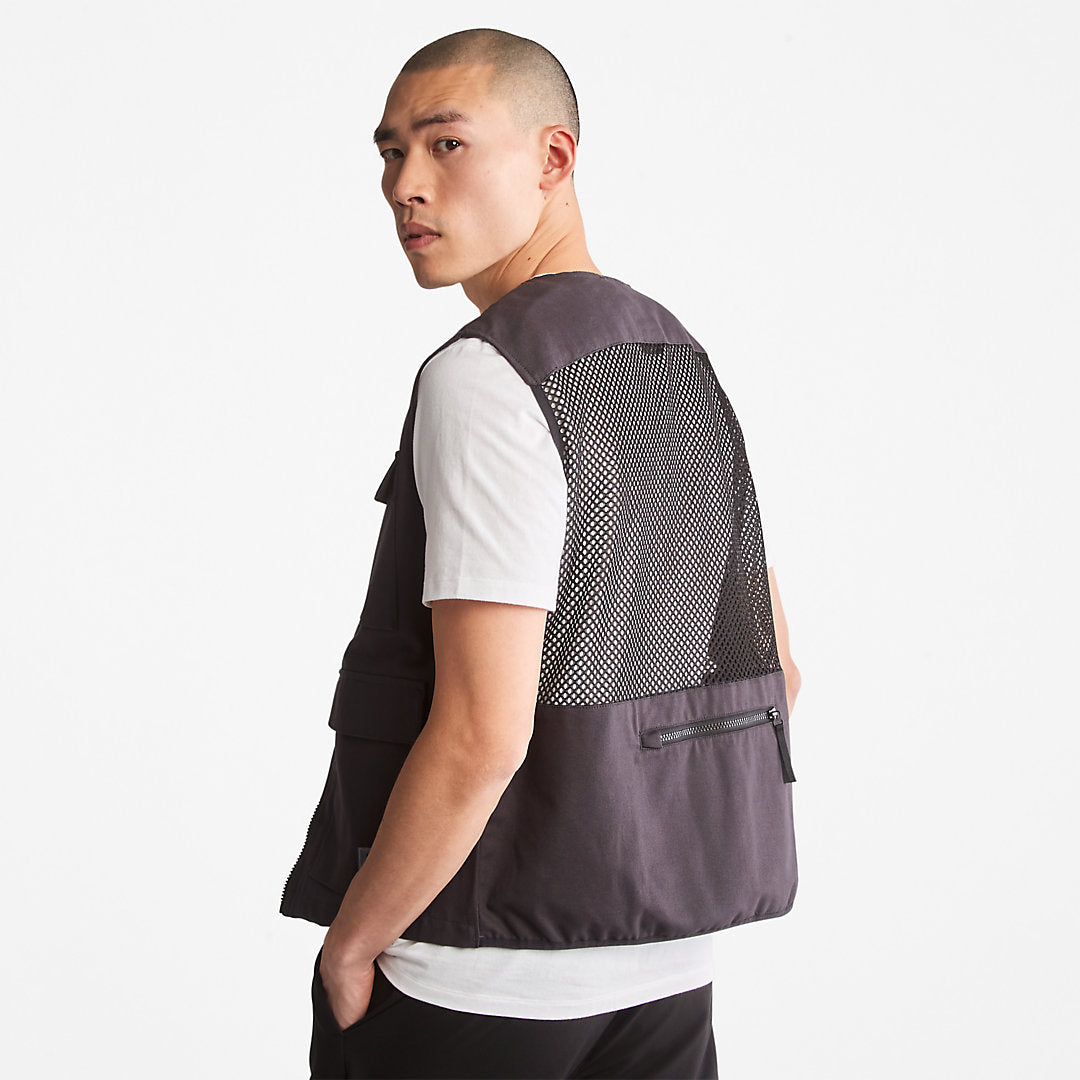 Timberland Mens Progressive Utility Multi-Pocket Gilet for Men in Black