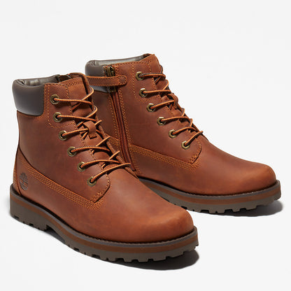 Timberland Kids Courma Kid 6 Inch Side-zip Boot for Junior in Brown