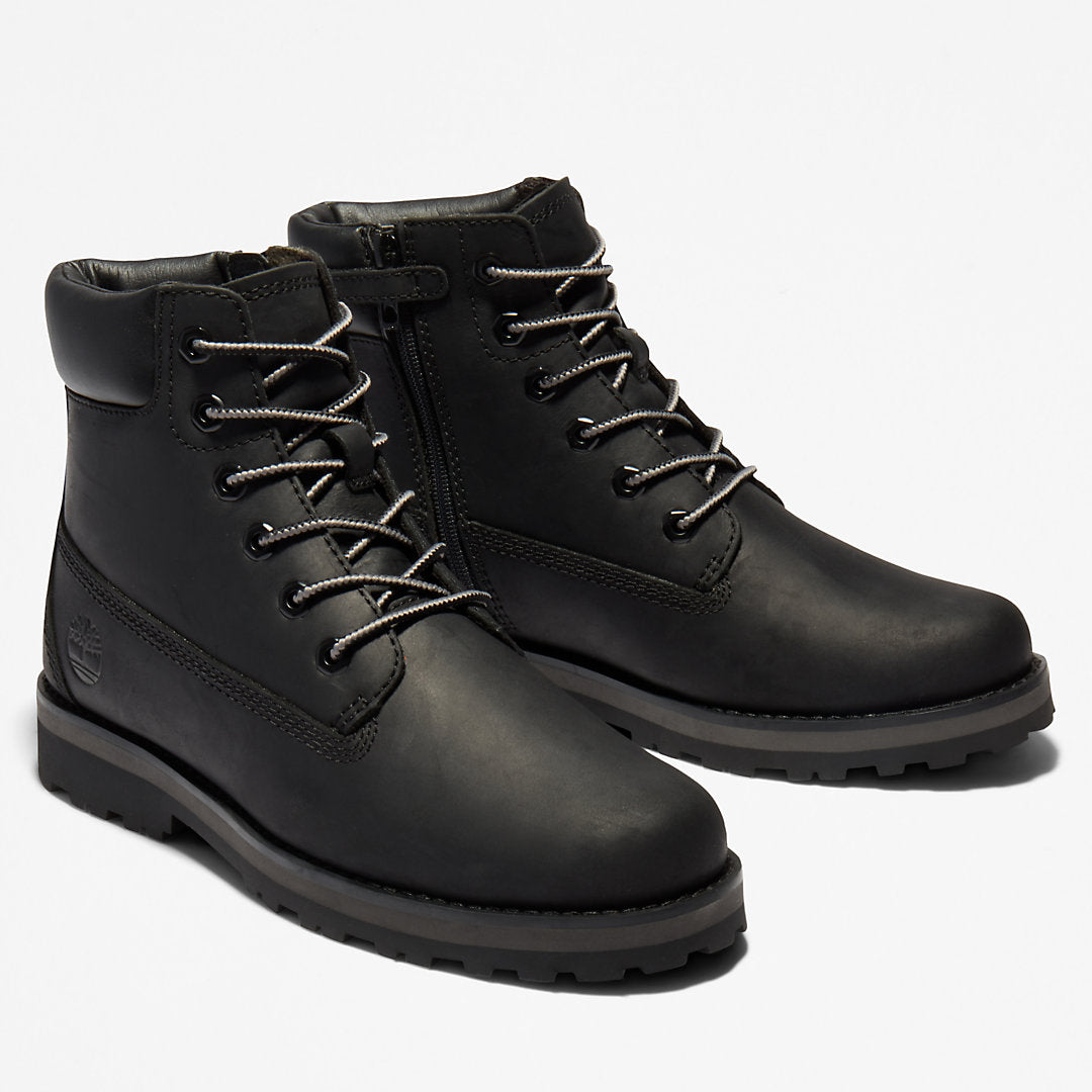 Timberland Kids Courma Kid 6 Inch Side-zip Boot for Junior in Black