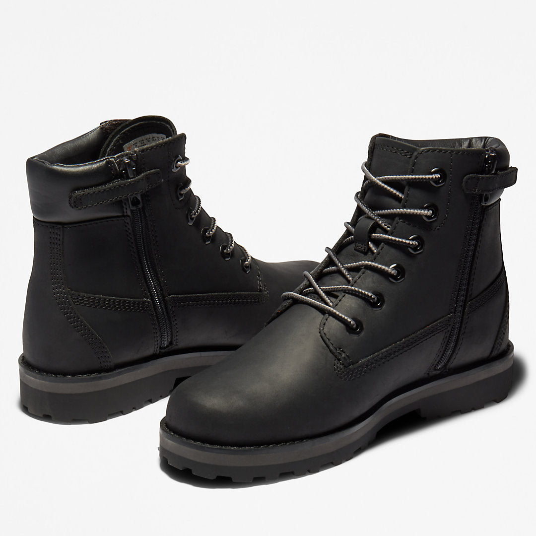 Timberland Kids Courma Kid 6 Inch Side-zip Boot for Junior in Black