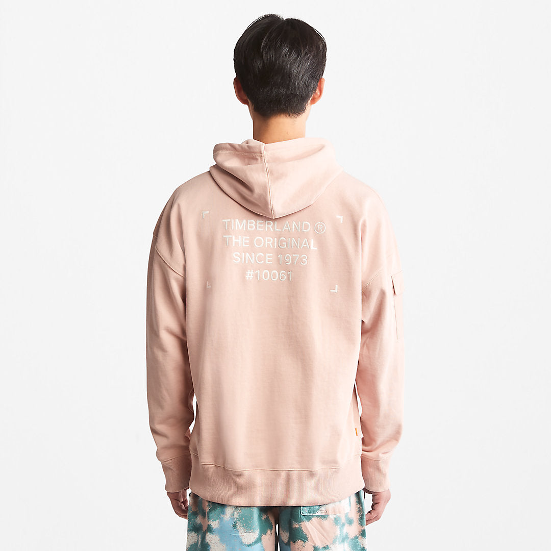 Timberland Mens Progressive Utility Hoodie for Men in Light Pink
