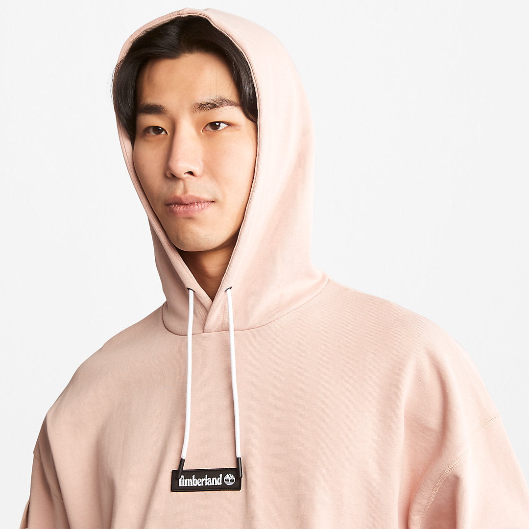 Timberland Mens Progressive Utility Hoodie for Men in Light Pink