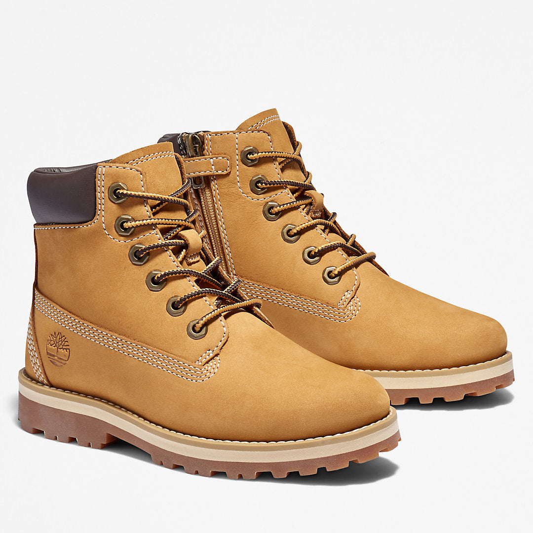 Timberland Kids Courma Kid 6 Inch Side-zip Boot for Junior in Yellow