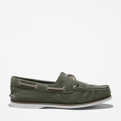 Timberland Mens Timberland® 2-Eye Classic Boat Shoe for Men in Dark Green