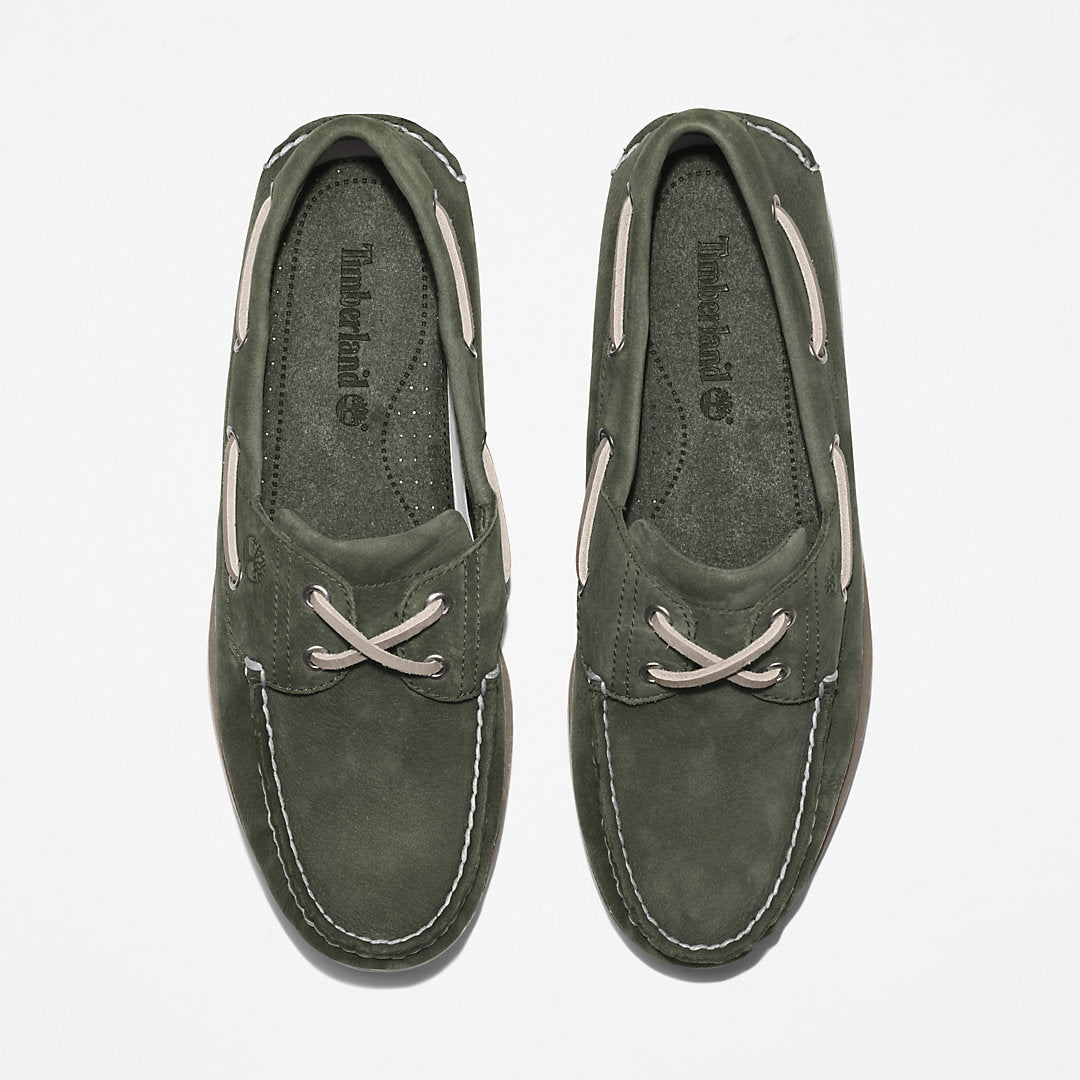 Timberland Mens Timberland® 2-Eye Classic Boat Shoe for Men in Dark Green